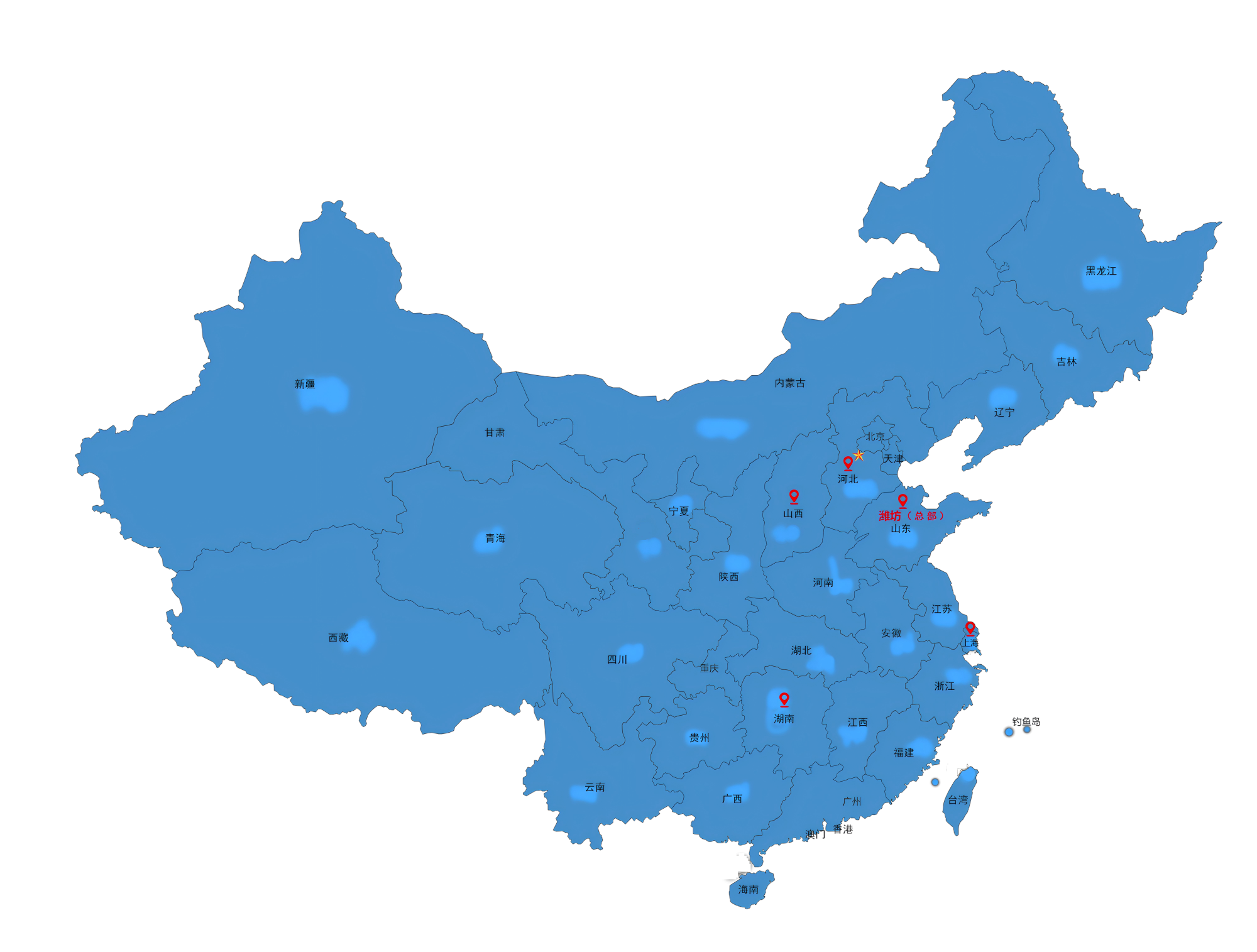 匯聯(lián)機構分布地圖